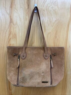 Montana West Conceal & Carry Leather Tote Purse Bag Brown Left or Right Handed